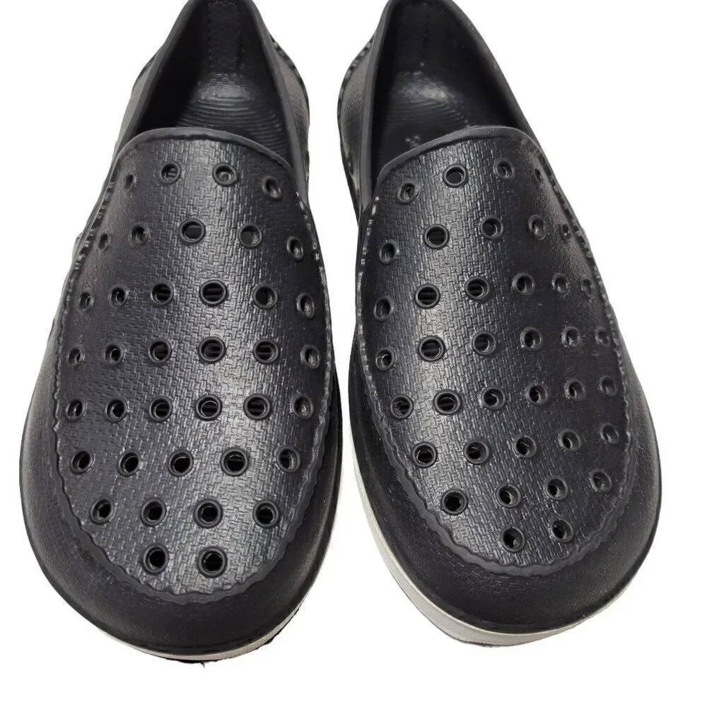 Sanuk Lil Walker Water Shoes Big Kids Size‎ 1 Youth Black Slip On Loafer Unisex